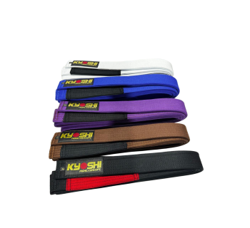 Faixa Jiu Jitsu Padrão C/ Ponteira Kyoshi Faixa Jiu Jitsu Padrão C/ Ponteira Kyoshi