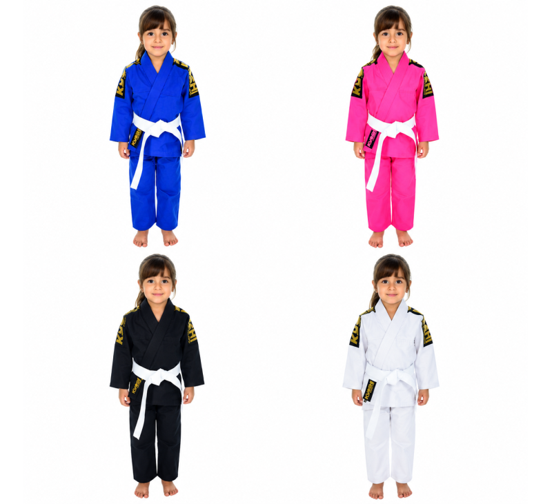 Kimono Reforcado Jiu Jitsu Infantil C/ Faixa Acompanha