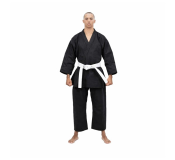 Kimono Kyoshi Karate Start Preto Adulto - Com Faixa Branca Kimono Kyoshi Karate Start Preto Adulto - Com Faixa Branca